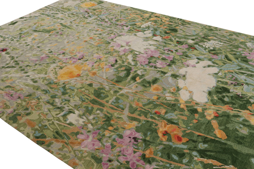 Modern Abstract “Wild Flowers Spring” Rug