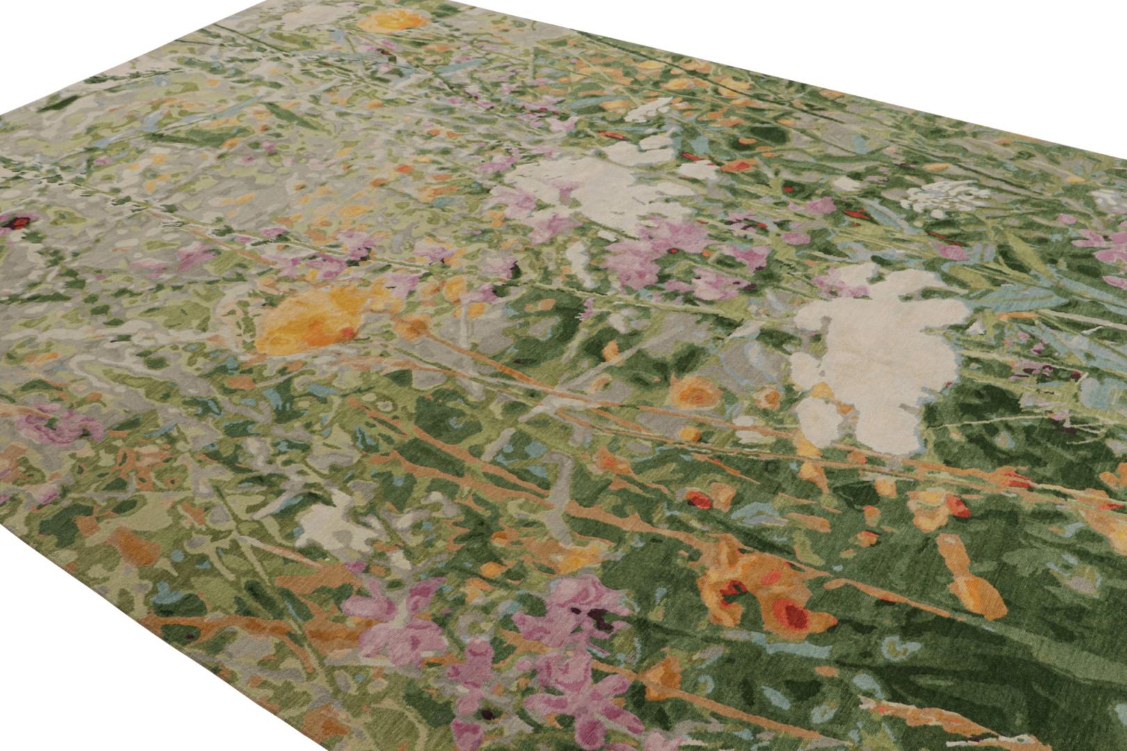 Modern Abstract “Wild Flowers Spring” Rug