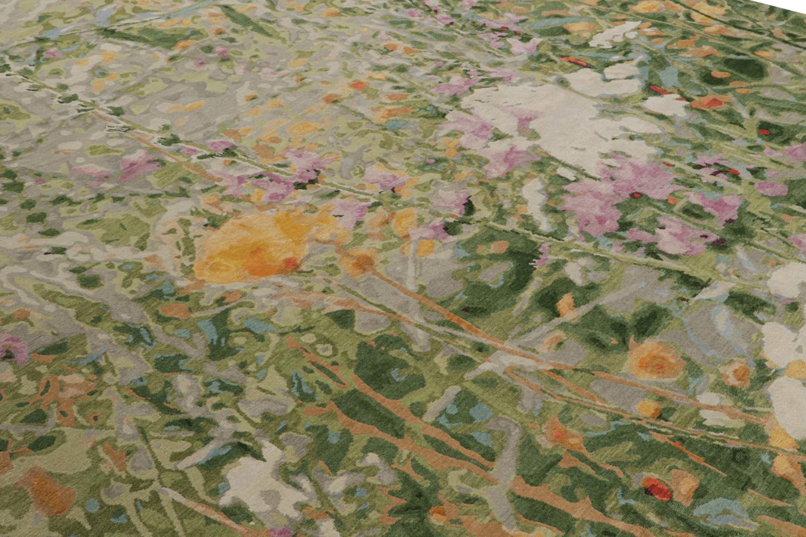 Modern Abstract “Wild Flowers Spring” Rug