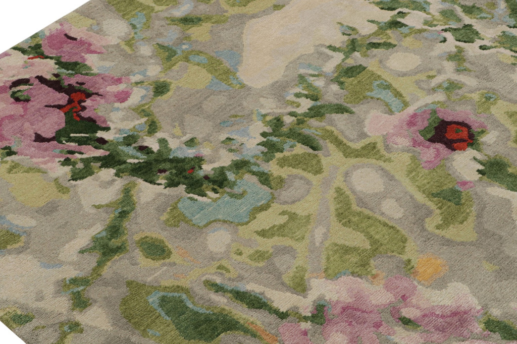 Modern Abstract “Wild Flowers Spring” Rug