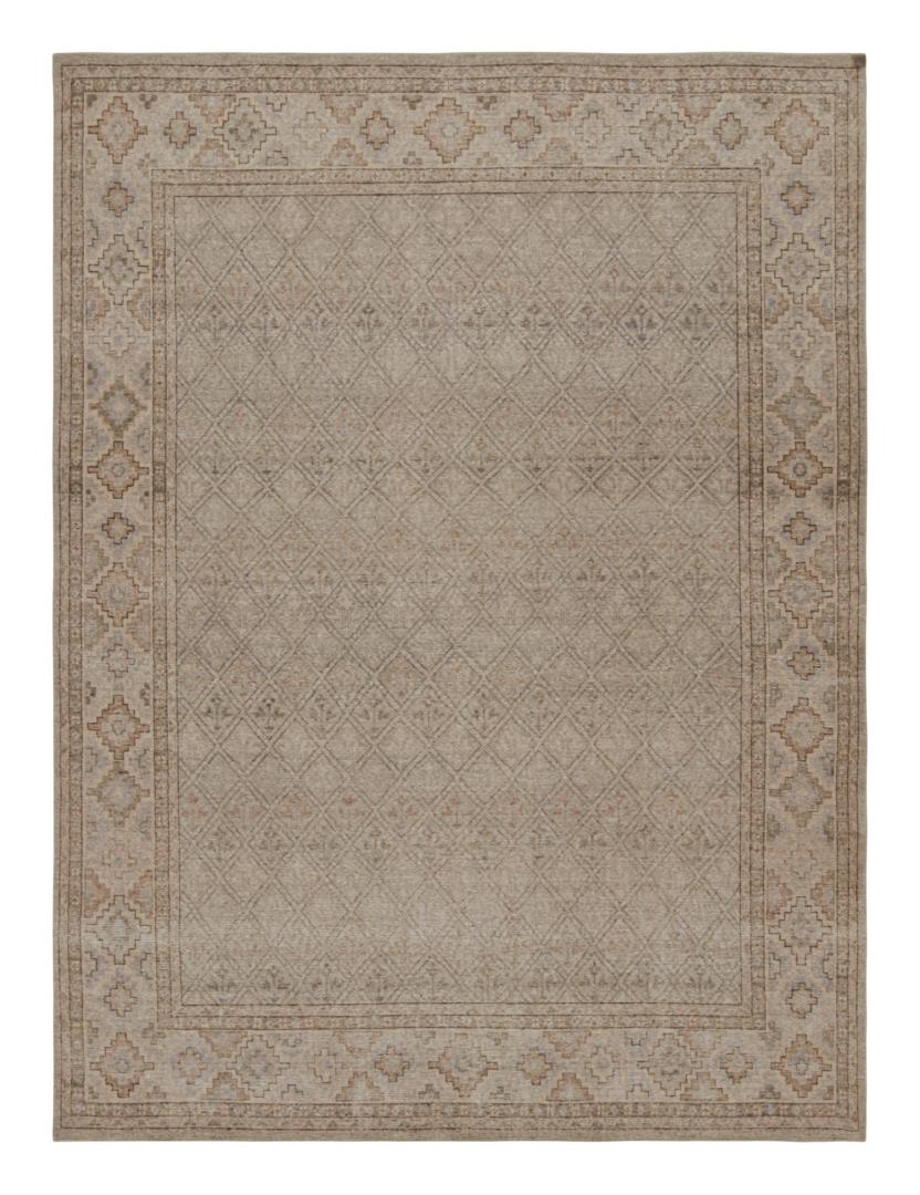 Distressed Abstract Tribal Rug