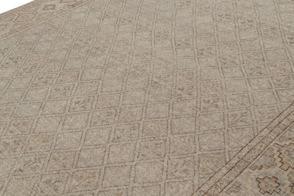 Distressed Abstract Tribal Rug