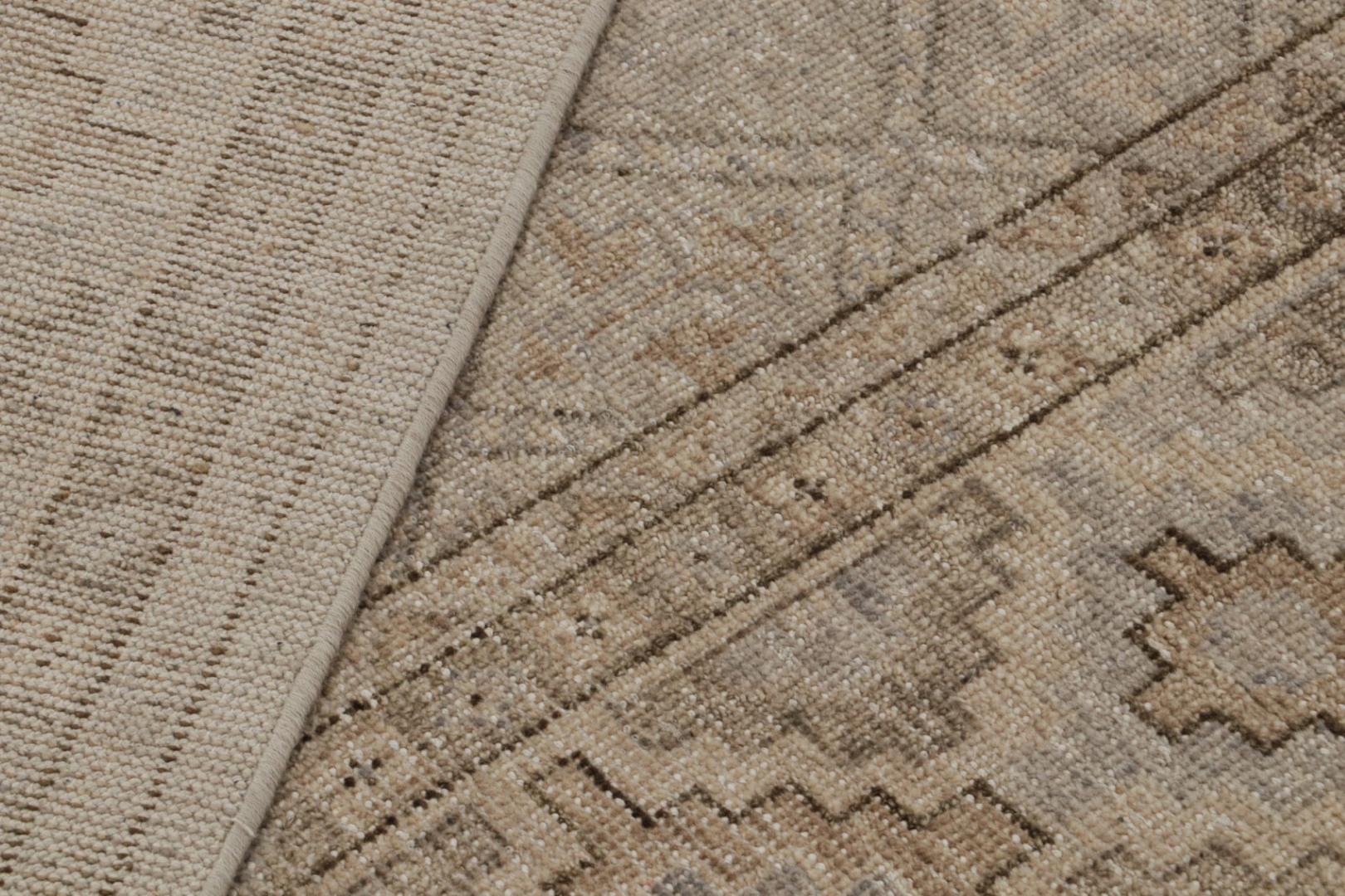 Distressed Abstract Tribal Rug