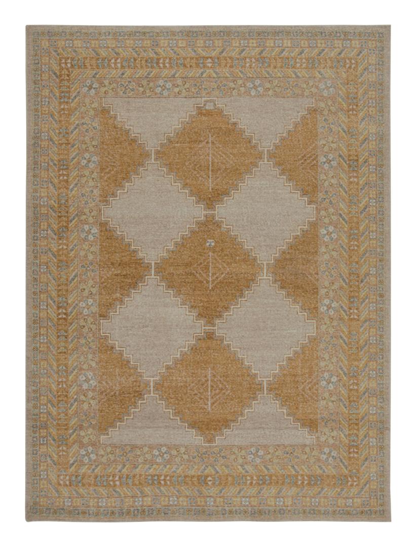Distressed Modern Rug in Black