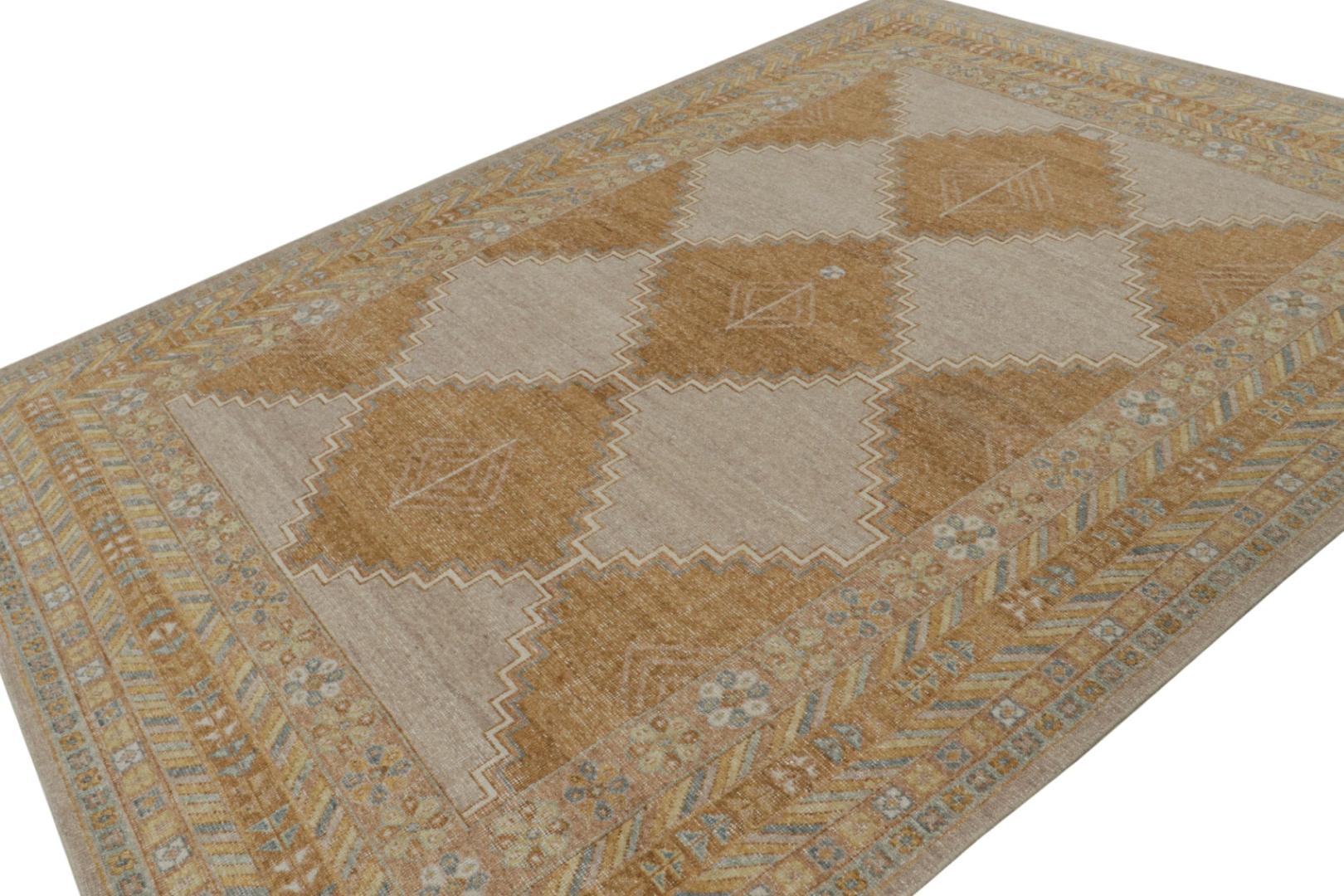 Distressed Modern Rug in Black