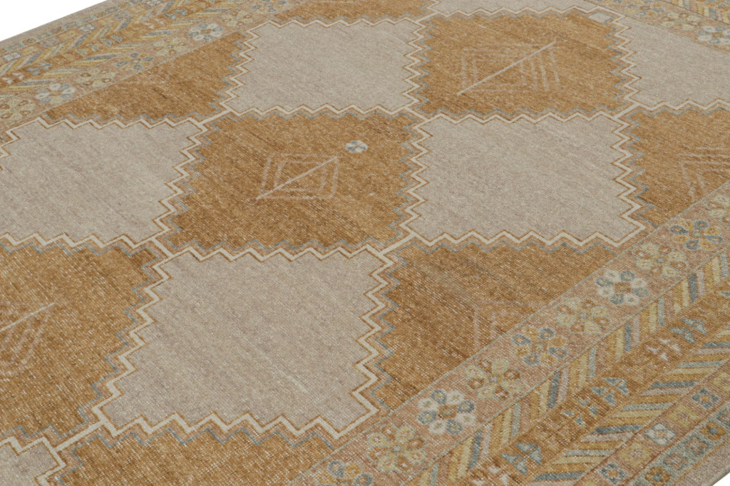 Distressed Modern Rug in Black