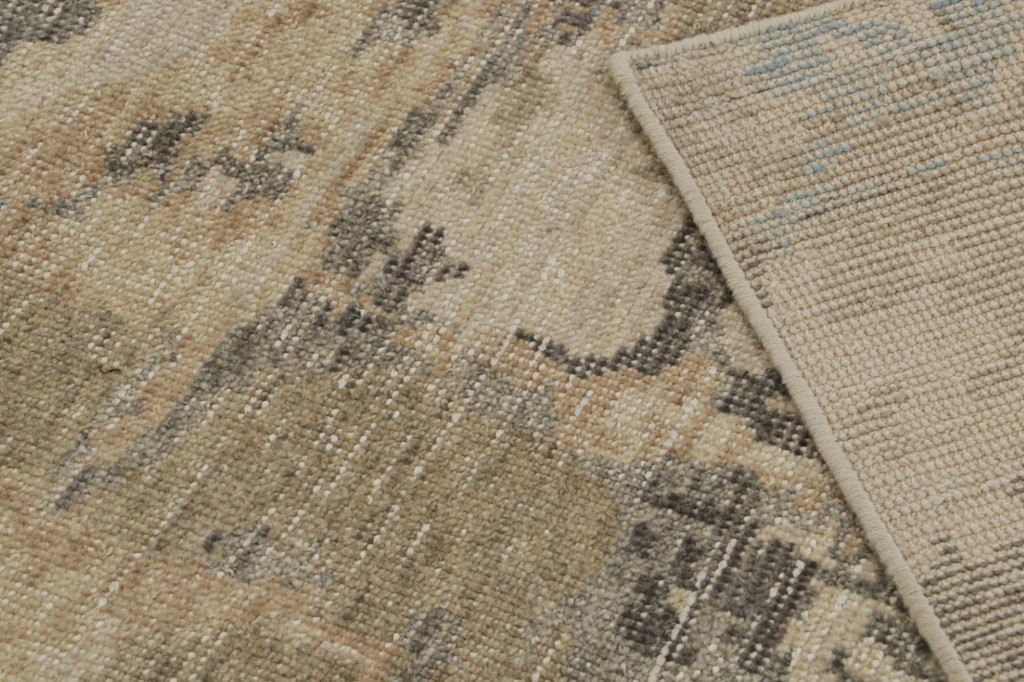 Distressed Swedish Style Abstract Rug
