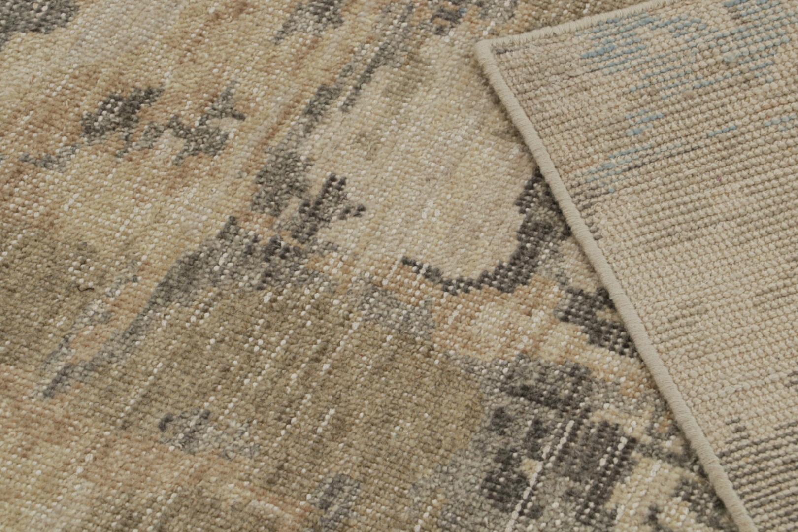 Distressed Swedish Style Abstract Rug