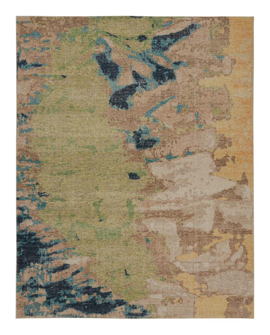 Modern Distressed Abstract Rug