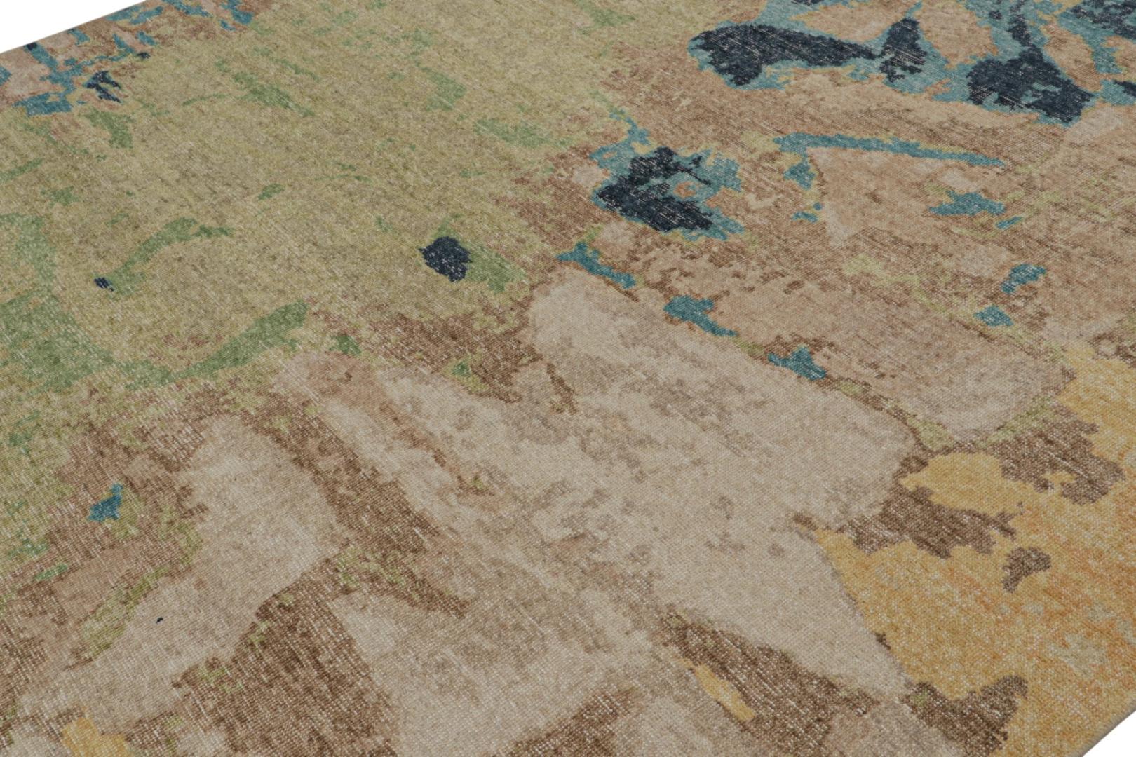 Modern Distressed Abstract Rug