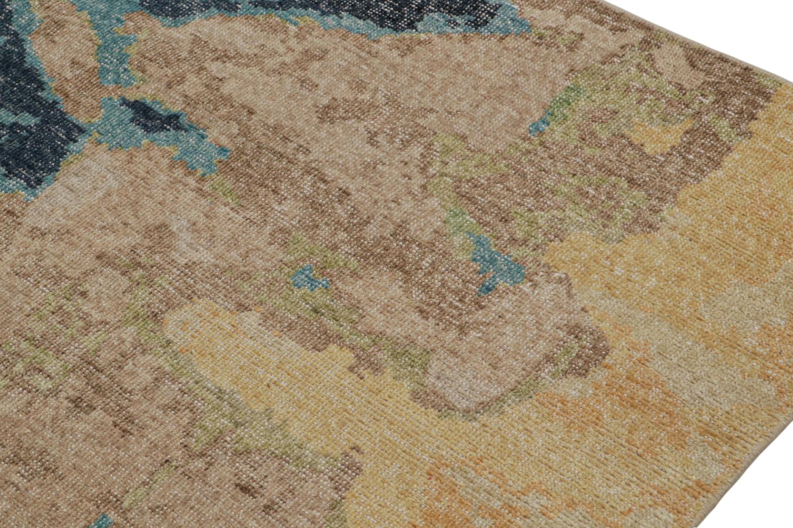 Modern Distressed Abstract Rug