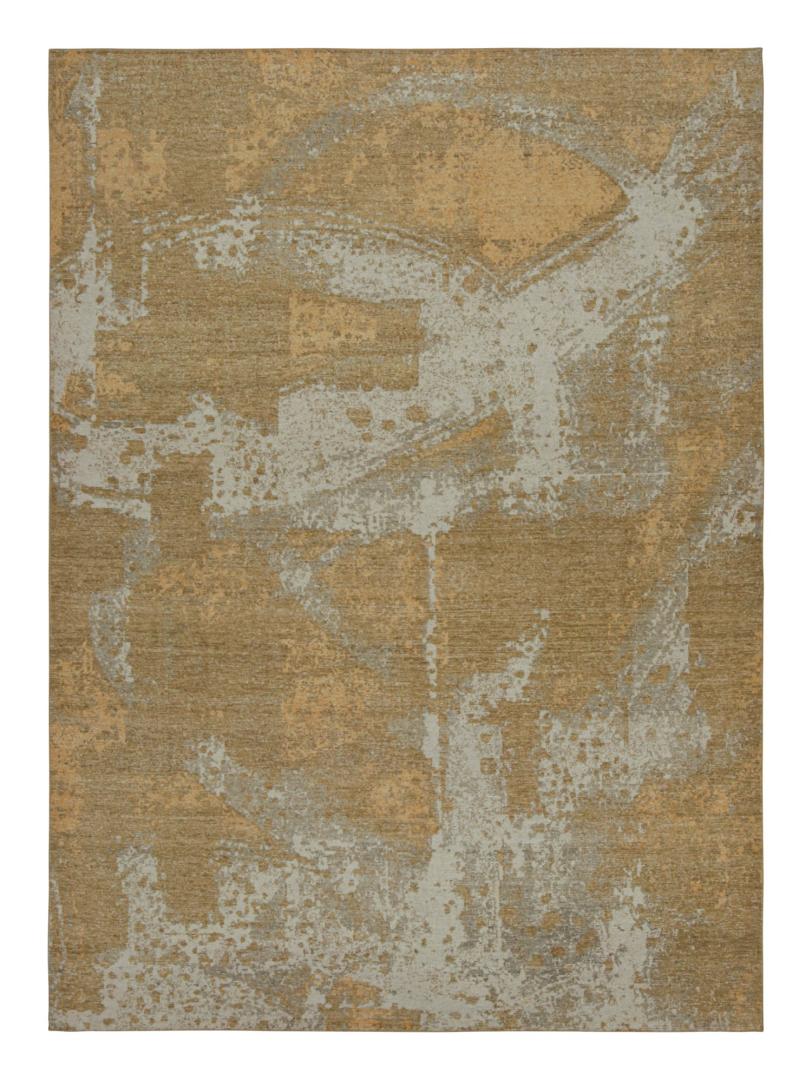 Contemporary Distressed Abstract Rug