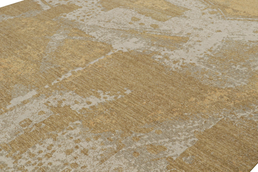 Contemporary Distressed Abstract Rug