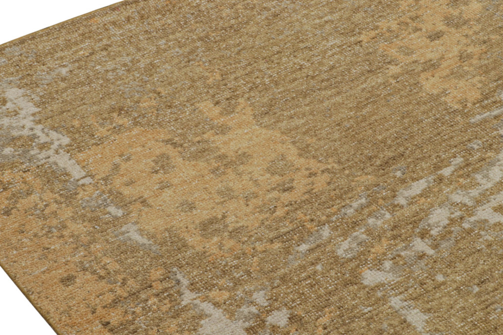 Contemporary Distressed Abstract Rug