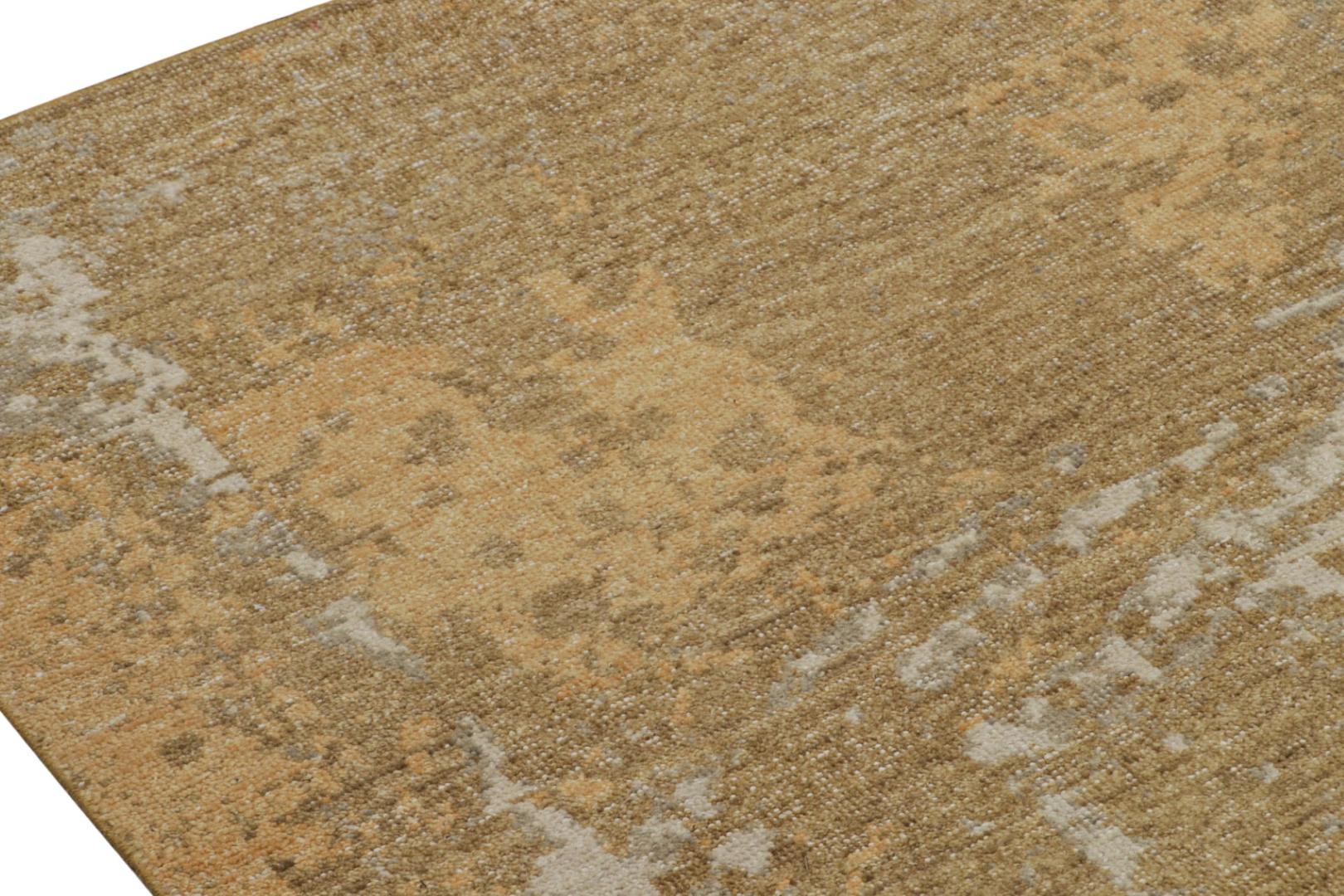 Contemporary Distressed Abstract Rug