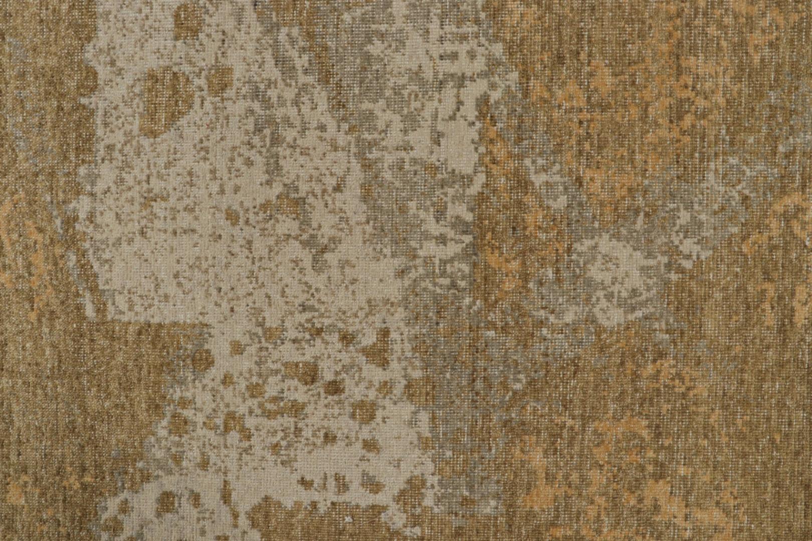 Contemporary Distressed Abstract Rug