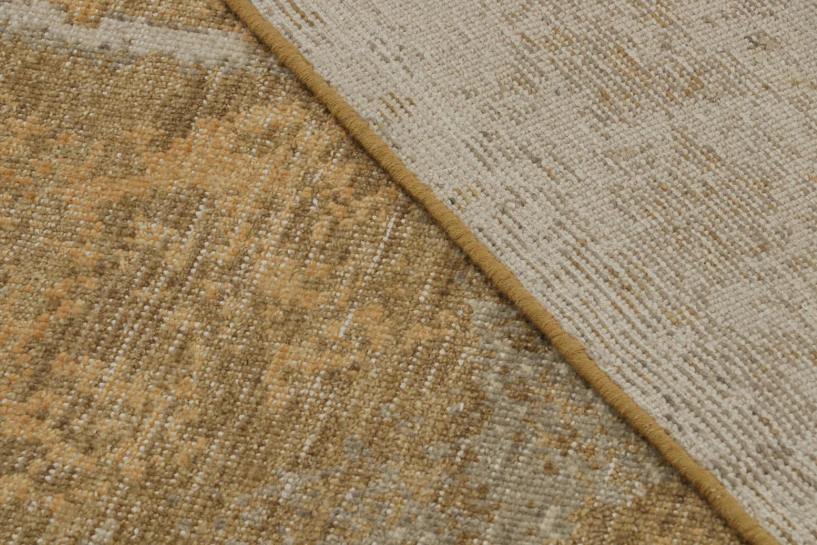 Contemporary Distressed Abstract Rug