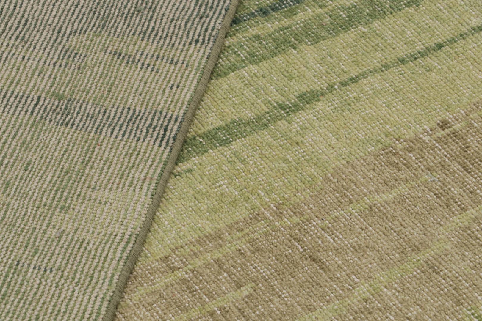 Contemporary Distressed Abstract Rug