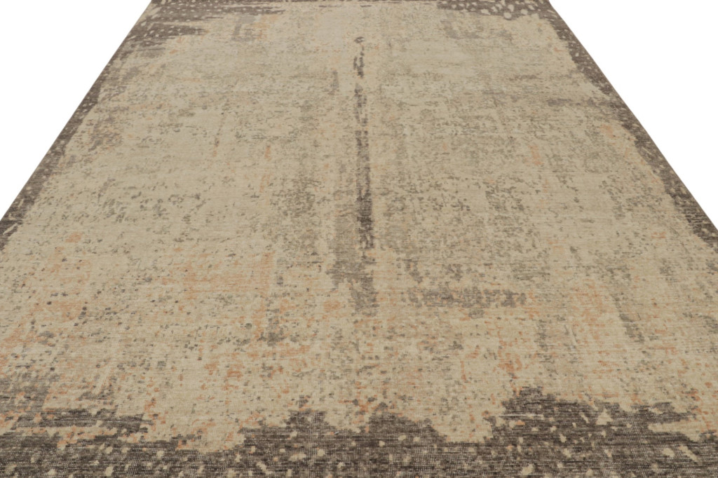 Modern Distressed Abstract Rug