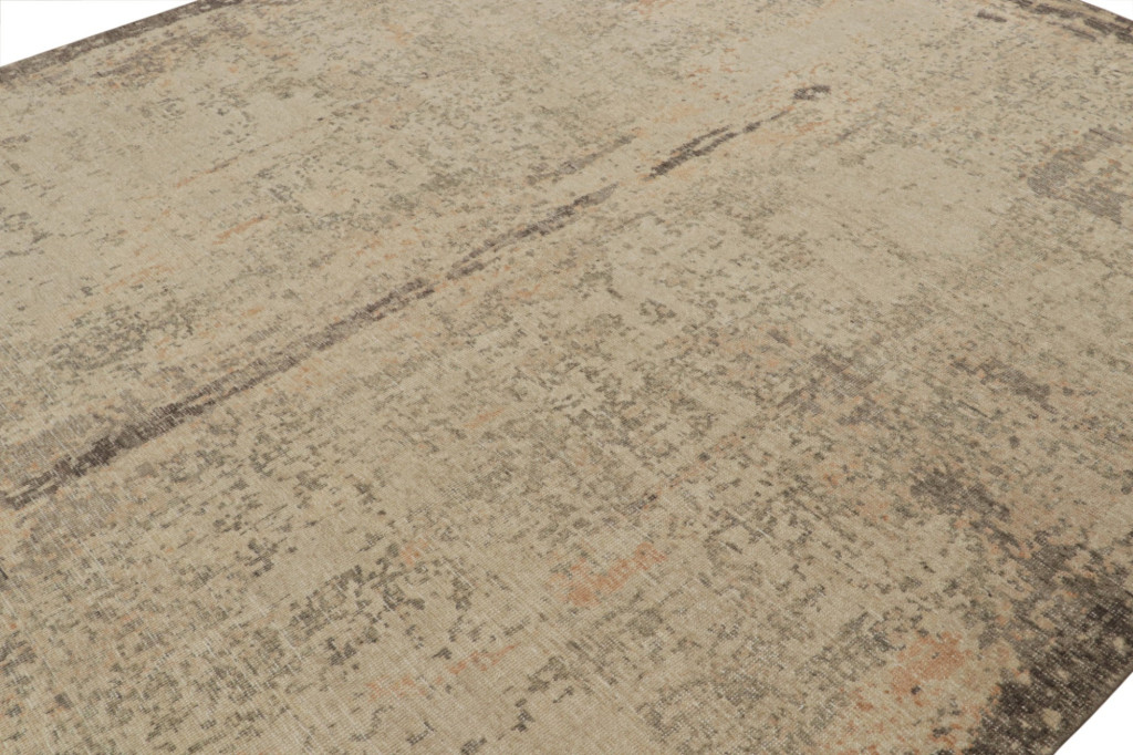 Modern Distressed Abstract Rug