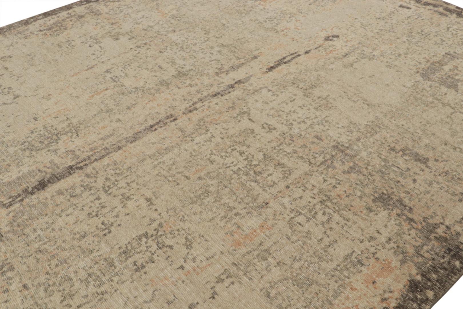 Modern Distressed Abstract Rug