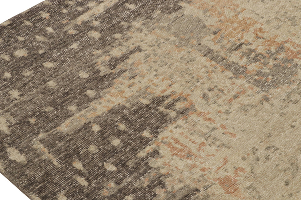 Modern Distressed Abstract Rug
