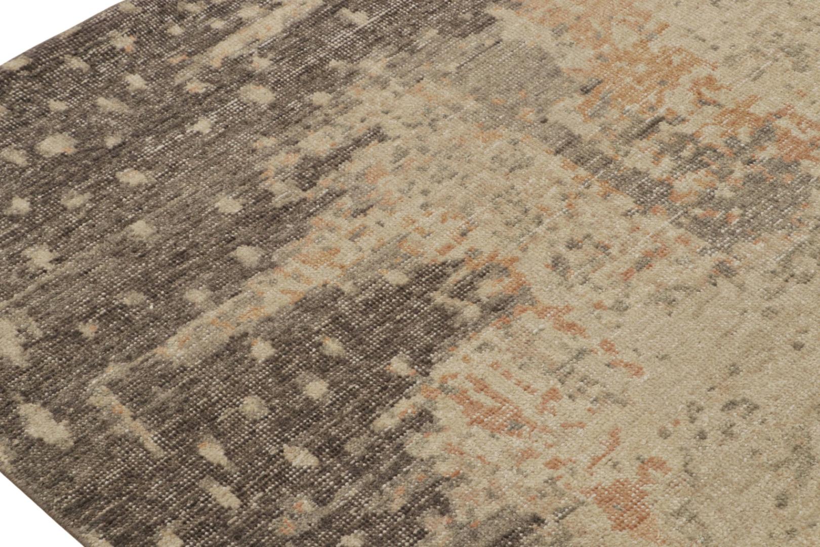 Modern Distressed Abstract Rug