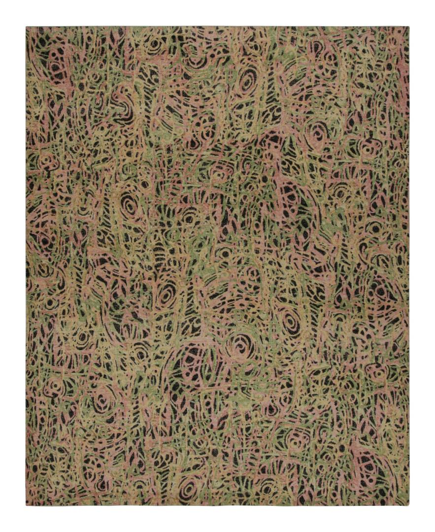 Abstract Expressionist Geometric Rug