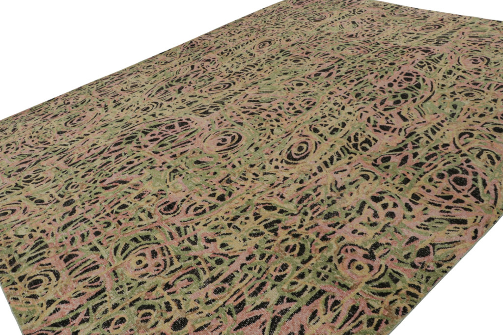 Abstract Expressionist Geometric Rug