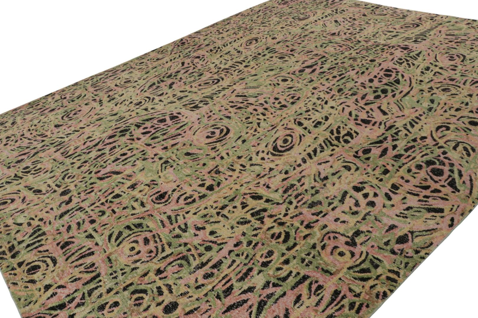 Abstract Expressionist Geometric Rug
