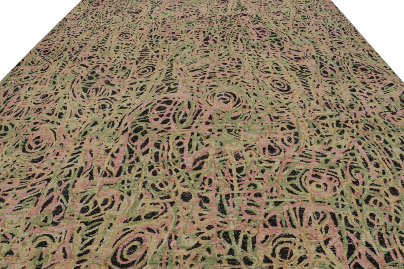 Abstract Expressionist Geometric Rug