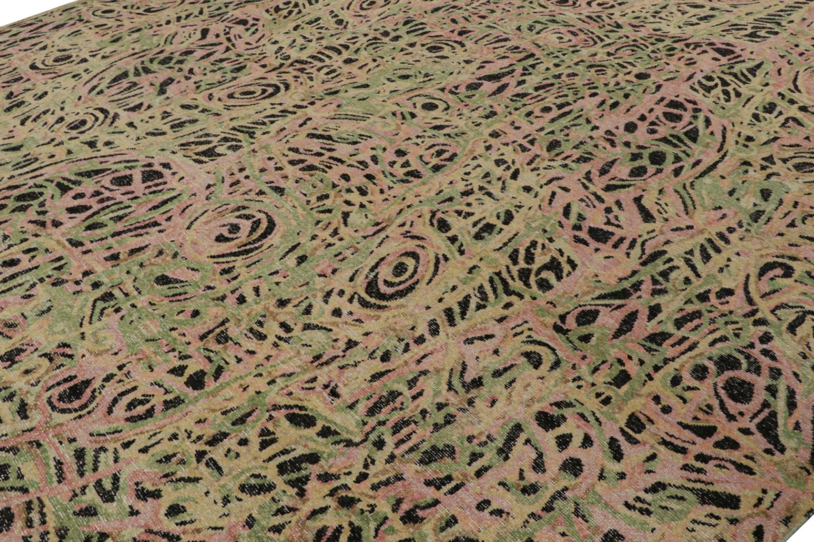 Abstract Expressionist Geometric Rug