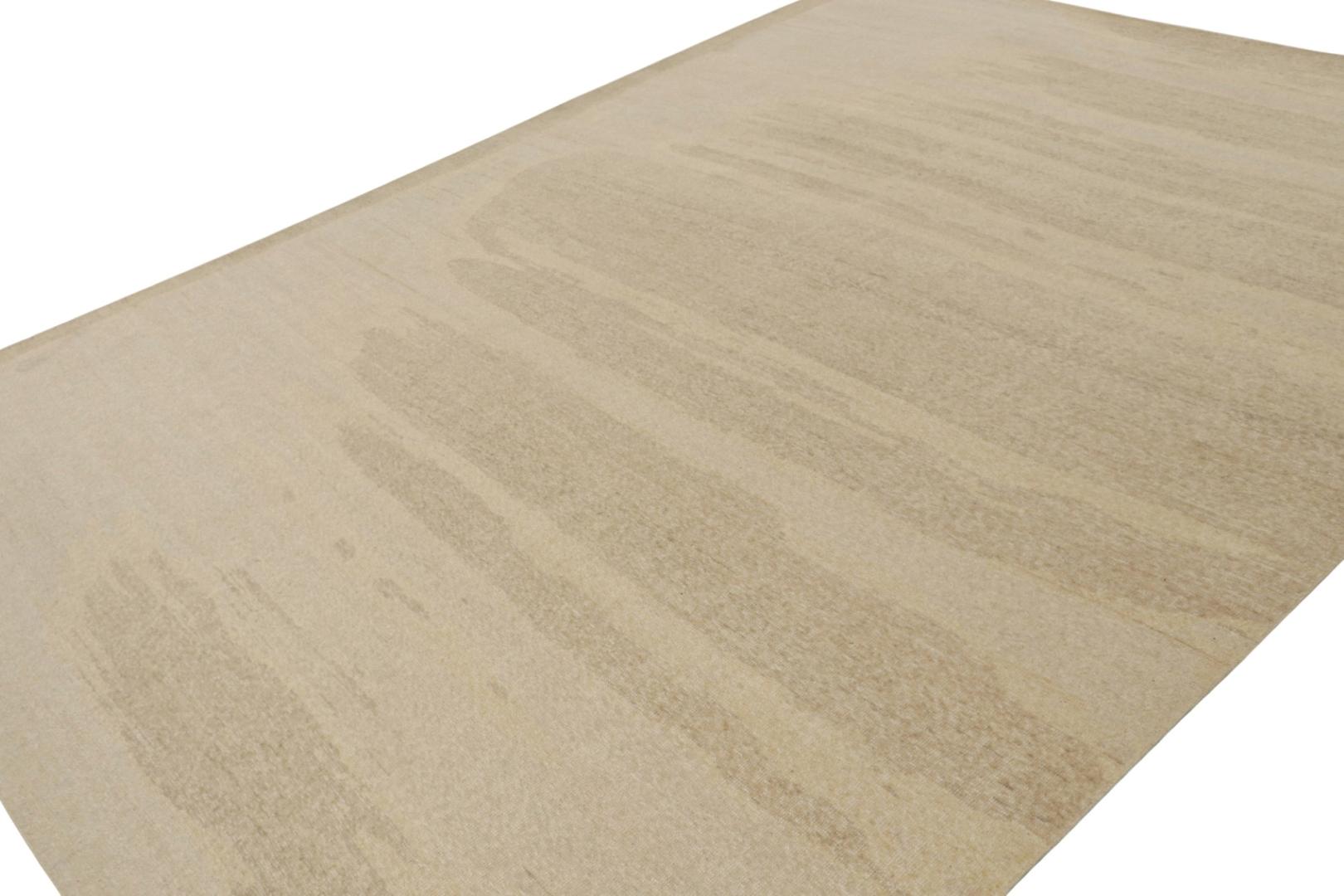Abstract Minimalist Neutral Rug
