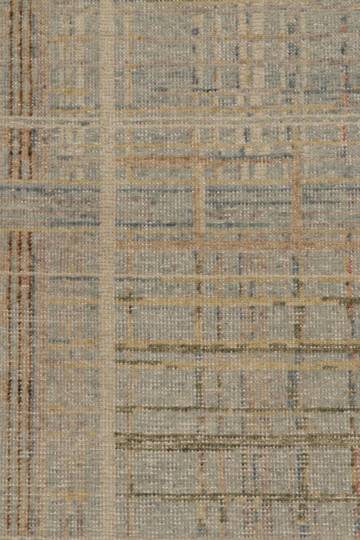 Distressed Abstract Polychromatic Rug