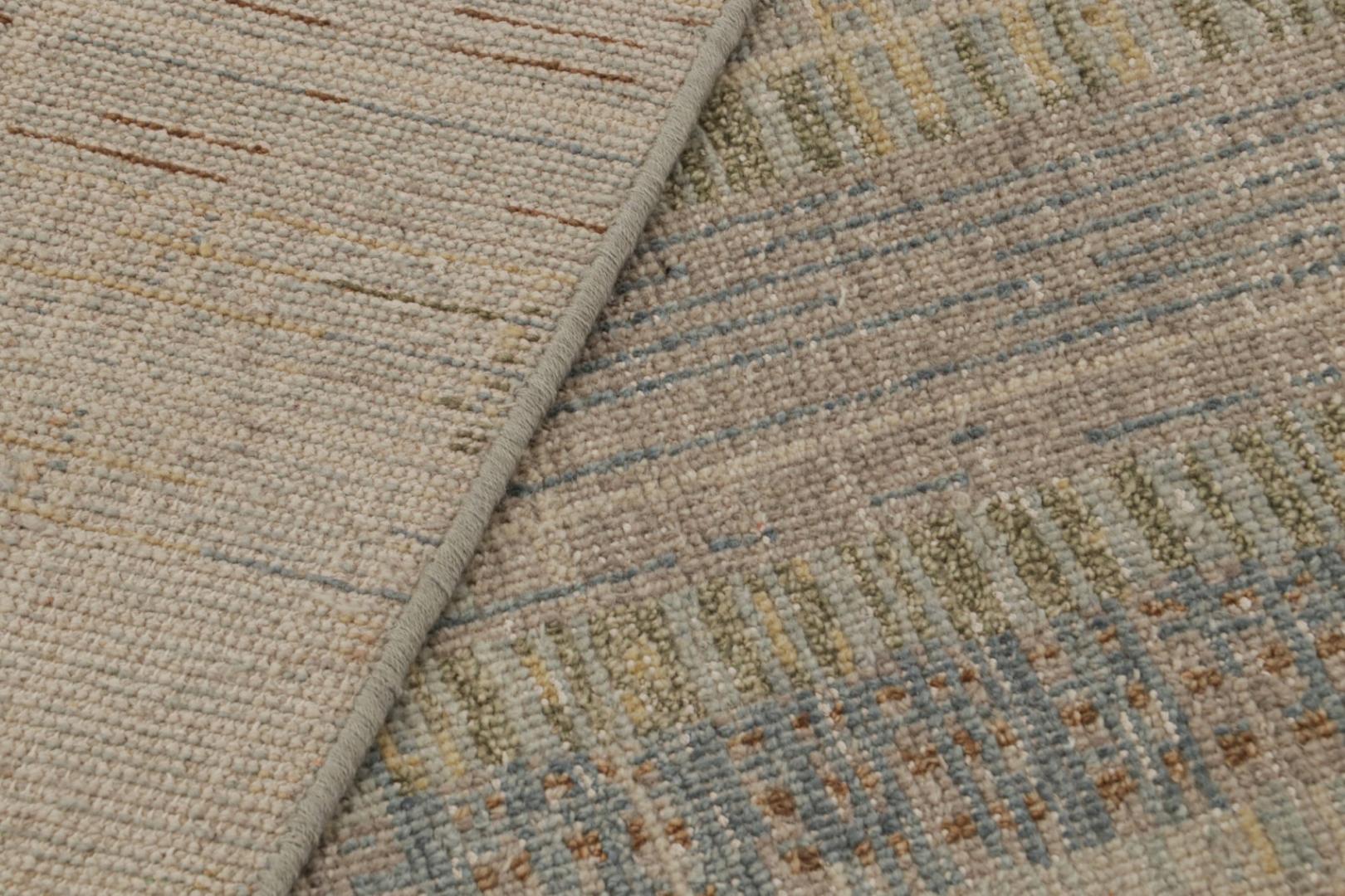 Distressed Abstract Polychromatic Rug