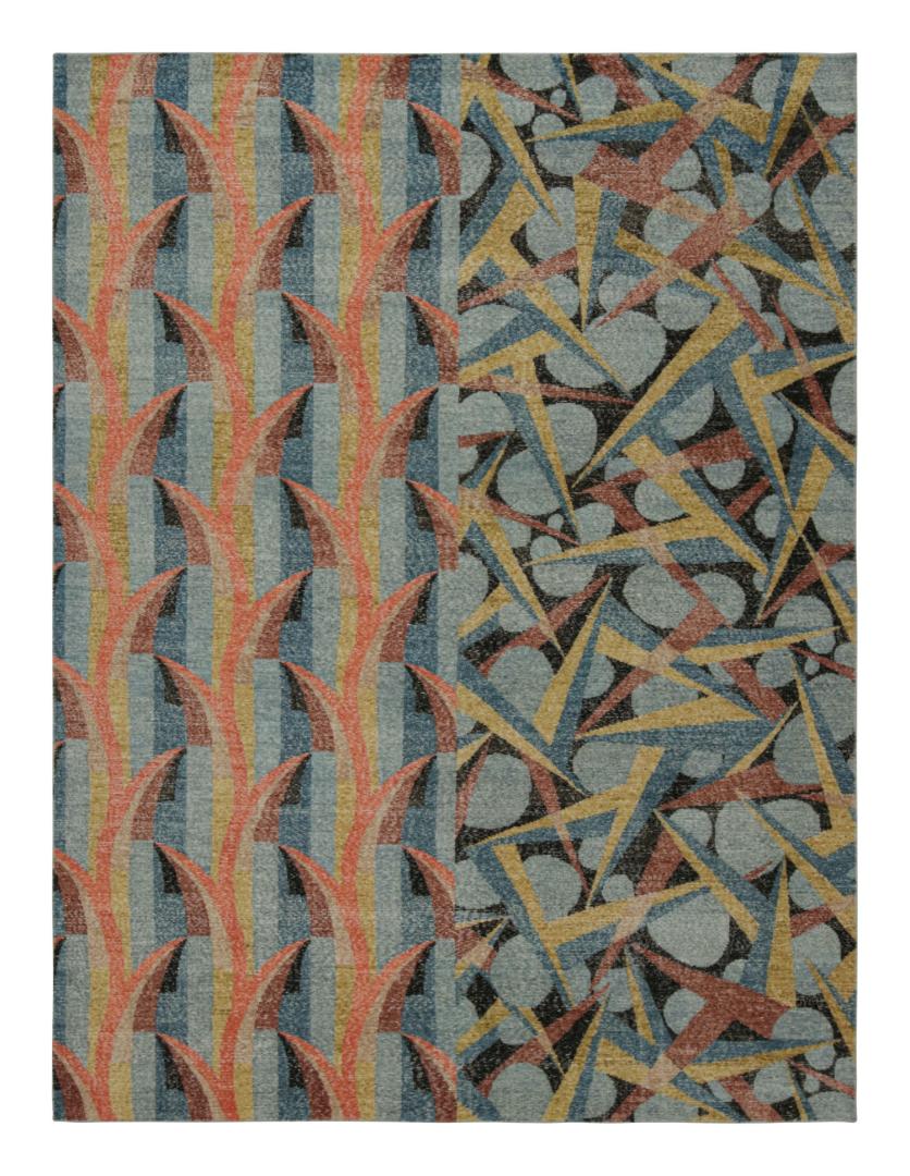 Modern Distressed Deco Rug