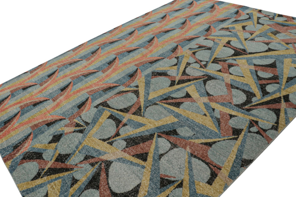 Modern Distressed Deco Rug