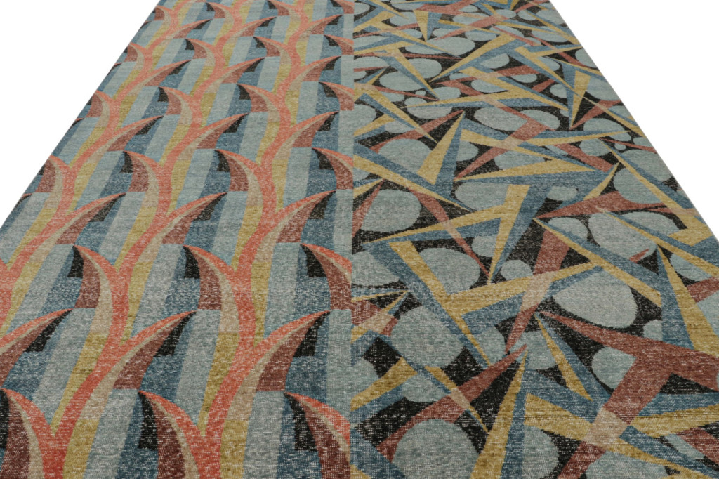 Modern Distressed Deco Rug