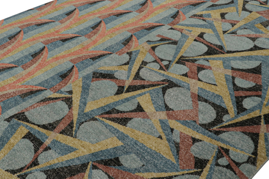 Modern Distressed Deco Rug