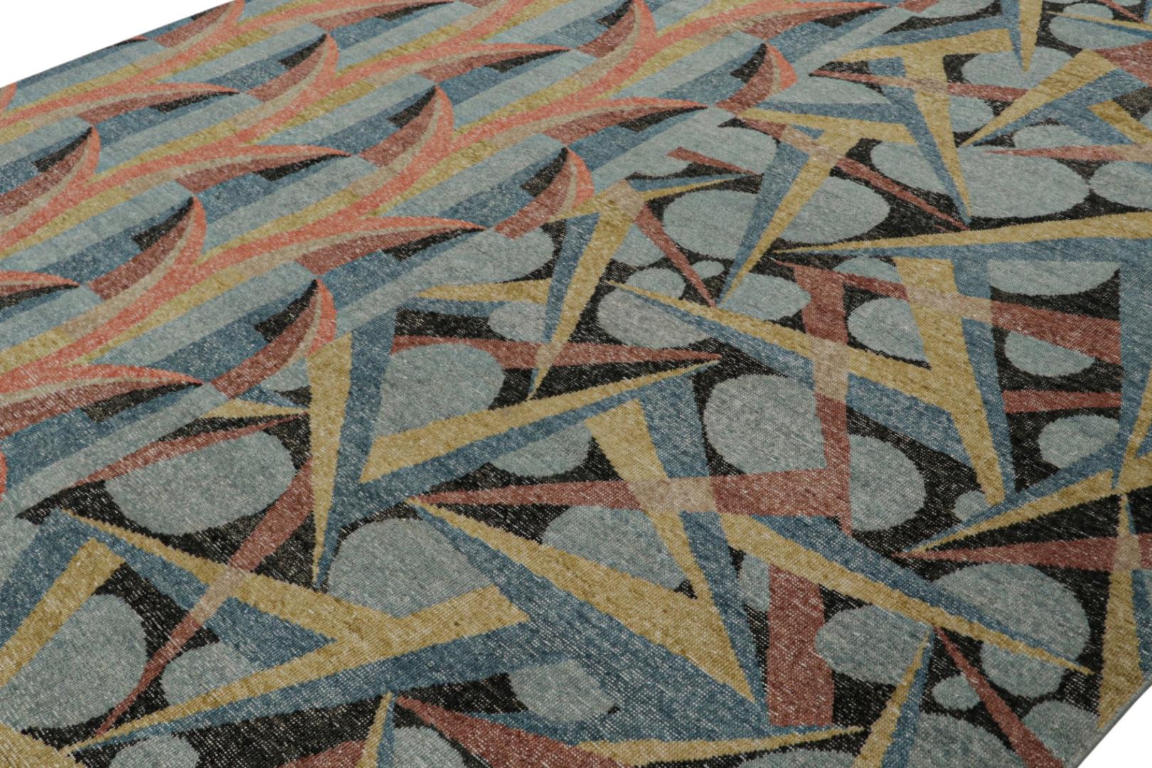 Modern Distressed Deco Rug