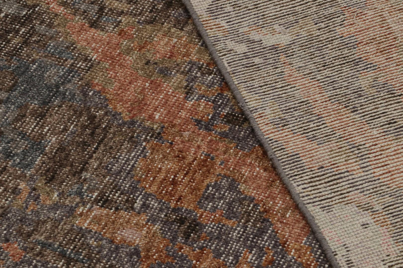 Modern Abstract Distressed Graphic Rug