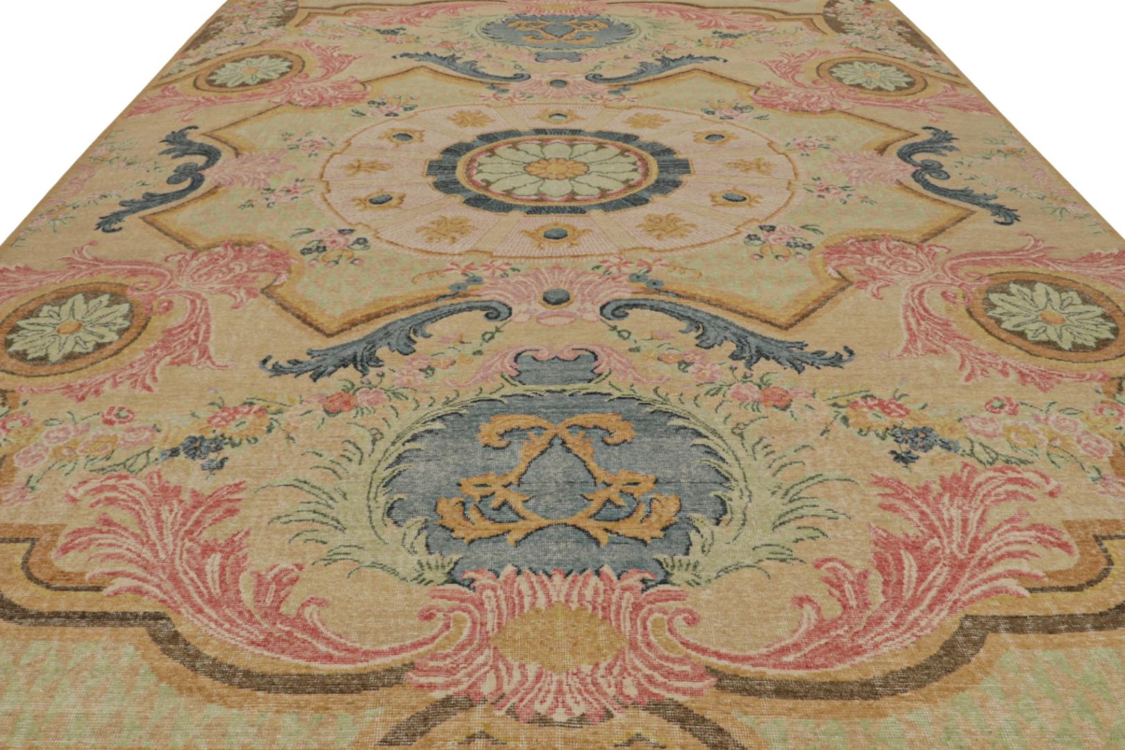 Contemporary Rug with Floral Patterns
