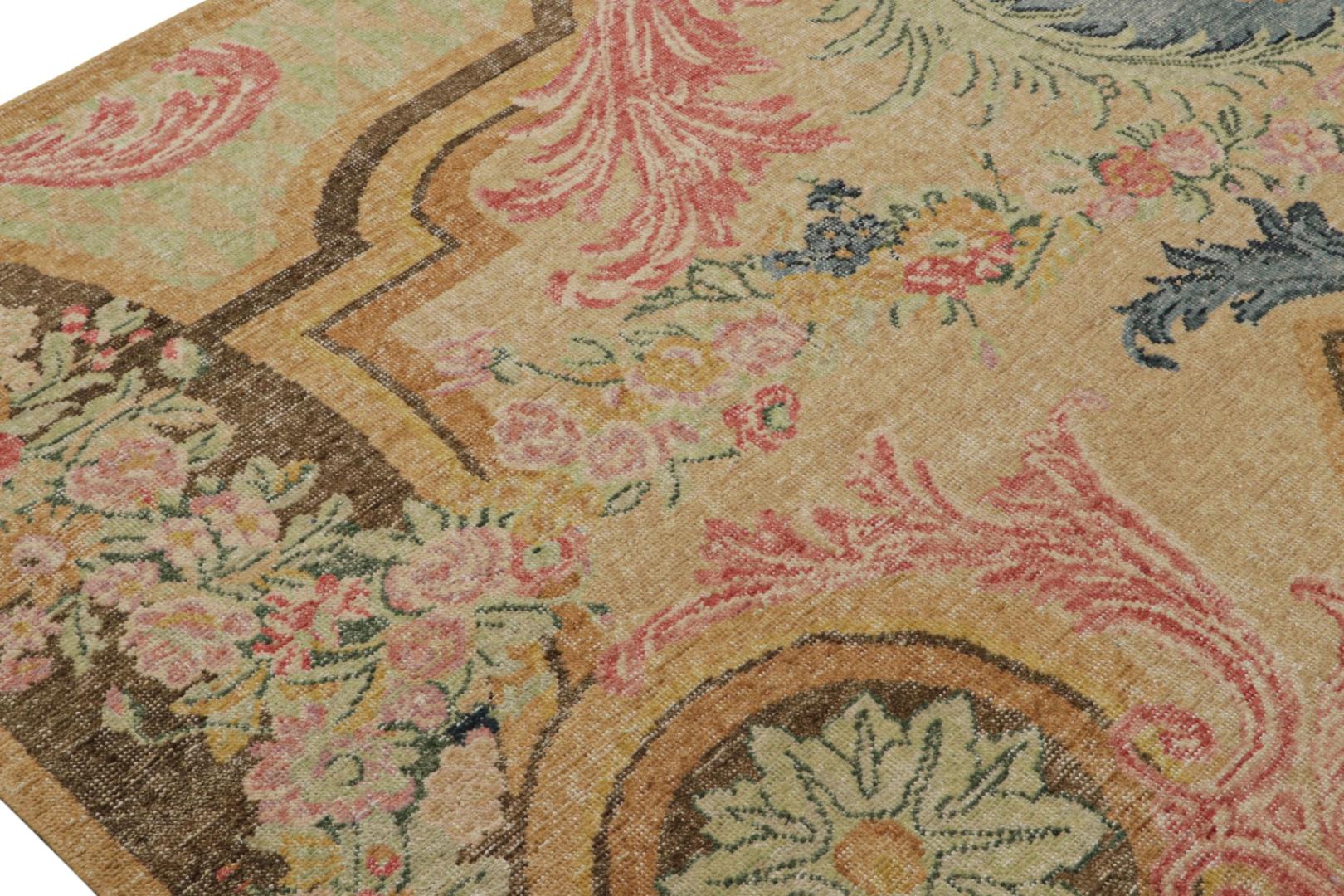 Contemporary Rug with Floral Patterns