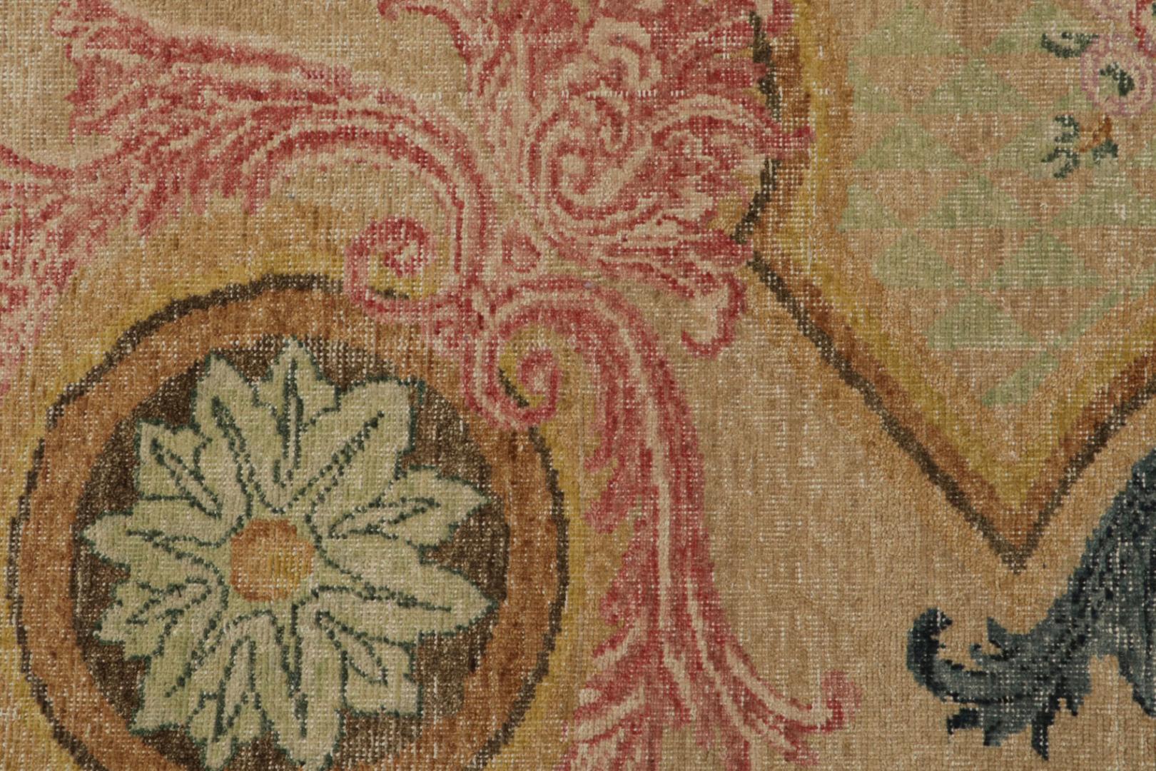 Contemporary Rug with Floral Patterns