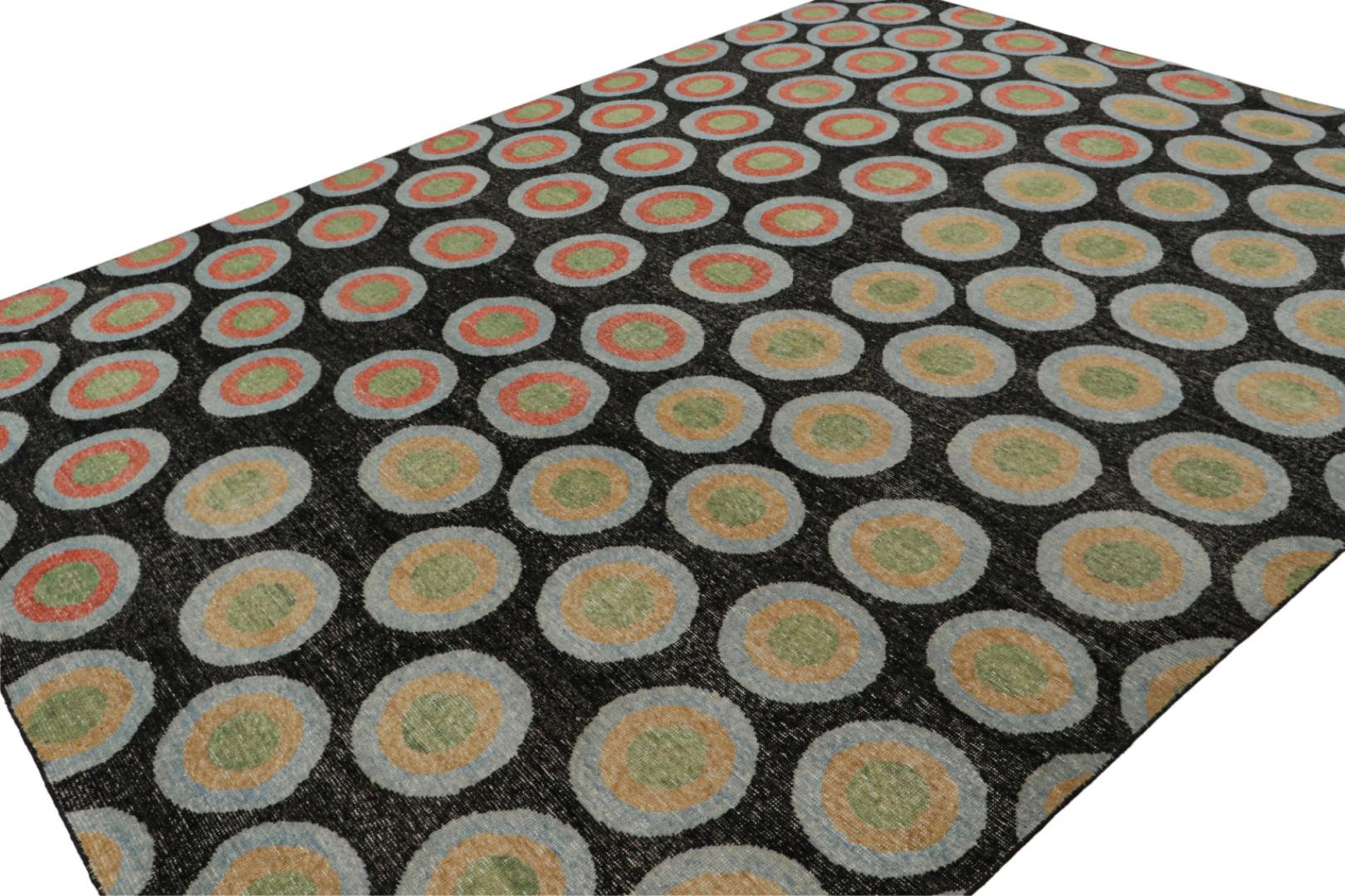 Modern Deco Rug with Geometric Patterns