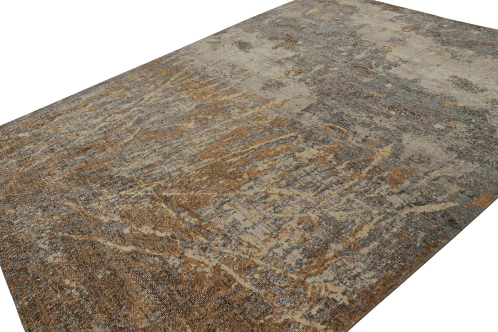 Abstract Distressed Rug