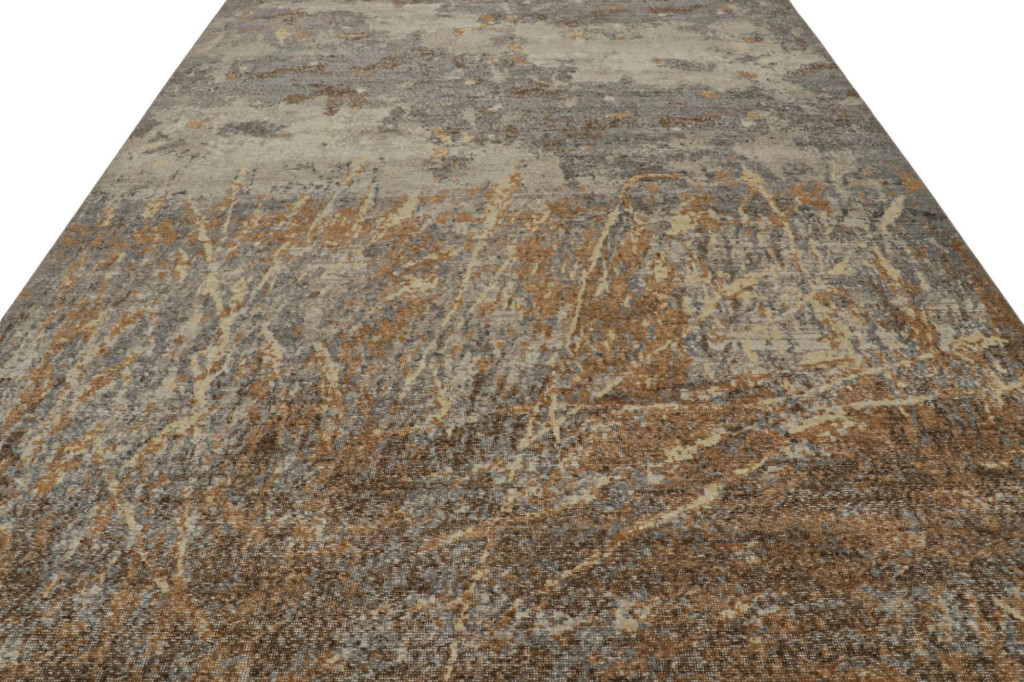 Abstract Distressed Rug