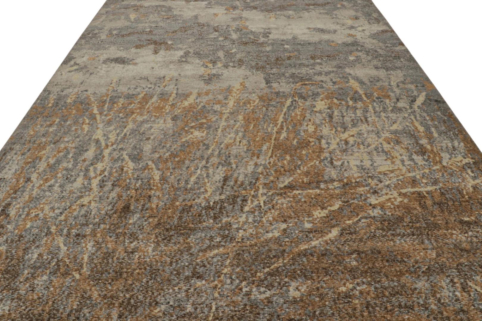 Abstract Distressed Rug