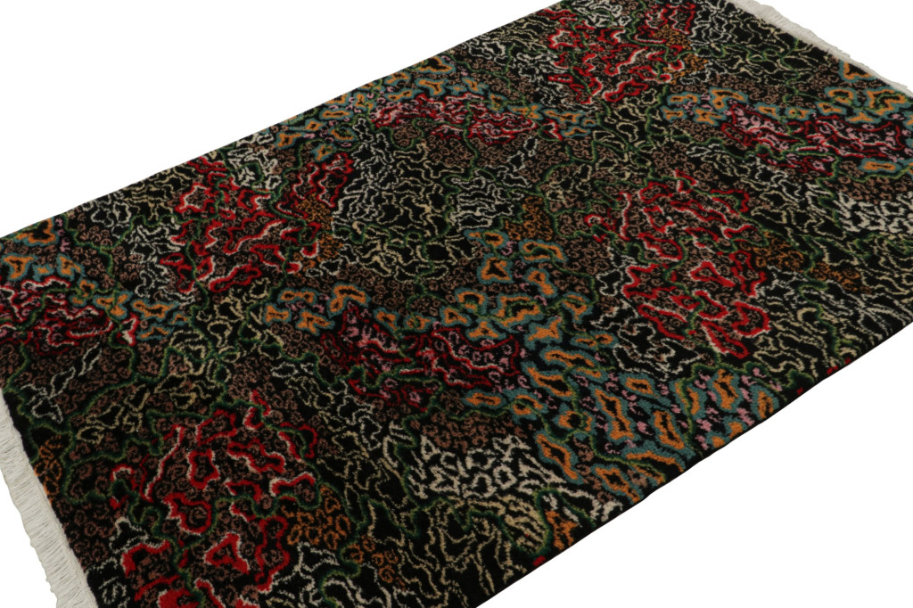 Signed Vintage Zeki Müren Art Deco Rug with Abstract Patterns, from Rug & Kilim