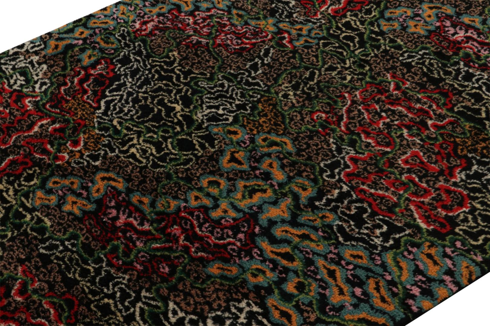 Signed Vintage Zeki Müren Art Deco Rug with Abstract Patterns, from Rug & Kilim